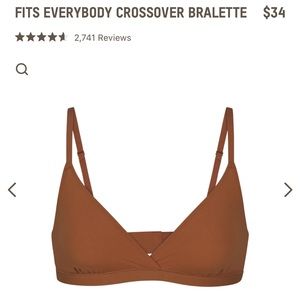 FITS EVERYBODY CROSSOVER BRALETTE - COPPER